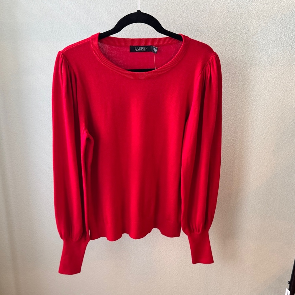 Ralph Lauren Bold Red Blouse